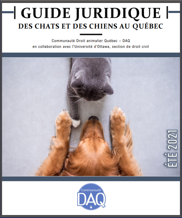 On parle de notre Guide juridique des chats et des chiens au Québec dans les médias